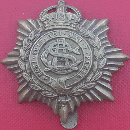 The Army Service Corps - King's Crown WW1 Economy Issue Cap Badge.