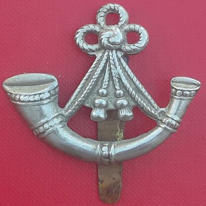 The Oxfordshire & Buckinghamshire Light Infantry - White Metal Cap Badge.