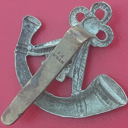 The Oxfordshire & Buckinghamshire Light Infantry - White Metal Cap Badge. - Image 2