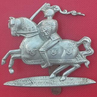 The Fife & Forfar Yeomanry - White Metal Cap Badge.