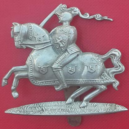 The Fife & Forfar Yeomanry - White Metal Cap Badge.