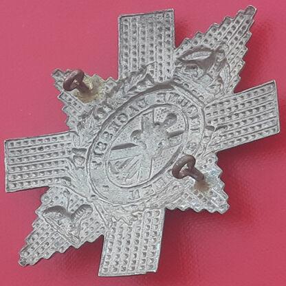 The Royal Highlanders (The Black Watch) - King's Crown White Metal Cap Badge. - Image 2