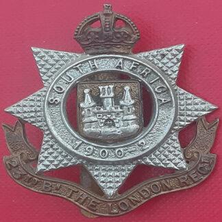 23rd Battalion The London Regiment - King's Crown Bi Metal Cap Badge.
