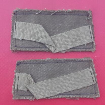 Auxiliary Territorial Service - Pair Of Cloth Slip On Shoulder Badges. - Image 2