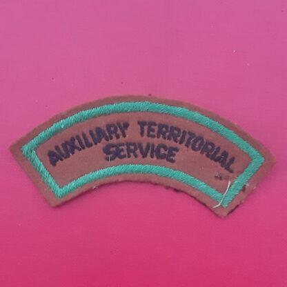 Auxiliary Territorial Service - 2nd Pattern Cloth Shoulder Title.