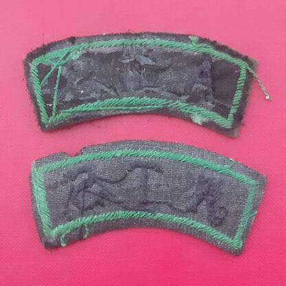 Auxiliary Territorial Service - 3rd Pattern Cloth Shoulder Titles. - Image 2