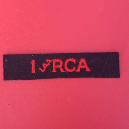 (Canada) 1st Light Anti Aircraft Royal Canadian Artillery - Cloth Shoulder Title.