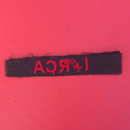 (Canada) 1st Medium Royal Canadian Artillery - Cloth Shoulder Title. - Image 2