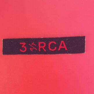 (Canada) 3rd Anti Tank Royal Canadan Artillery - Cloth Shoulder Title.