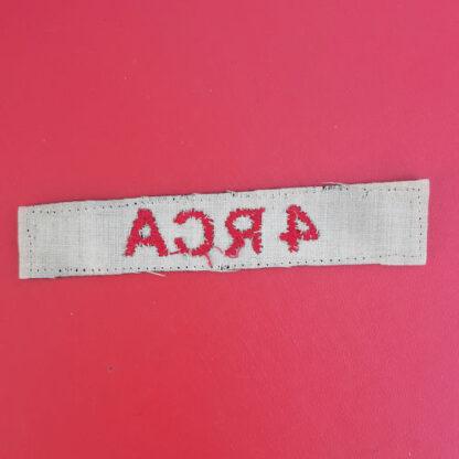 (Canada) 4th Royal Canadian Artillery - Cloth Shoulder Title. - Image 2