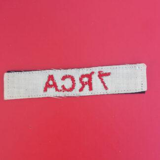(Canada) 7th Royal Canadian Artillery - Cloth Shoulder Title.