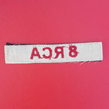 (Canada) 8th Royal Canadian Artillery - Cloth Shoulder Title. - Image 2