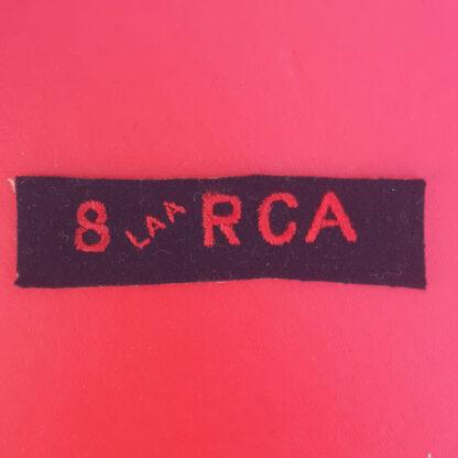 (Canada) 8th Light Anti Aircraft - Cloth Shoulder Title.