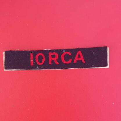 (Canada) 10th Royal Canadian Artillery - Cloth Shoulder Title.
