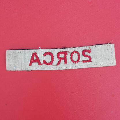 (Canada) 20th Royal Canadian Artillery - Cloth Shoulder Title. - Image 2