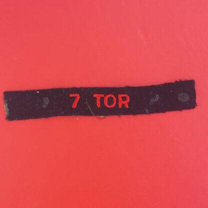 (Canada) 7th Toronto Regiment Royal Canadian Artillery - Cloth Shoulder Title.