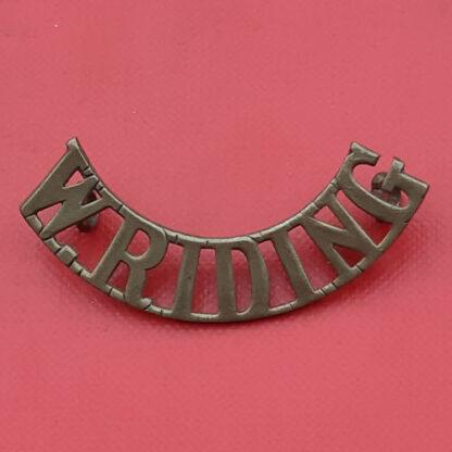 Duke Of Wellington's Regiment - WW1 Gilding Metal Shoulder Title.