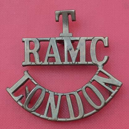 Royal Army Medical Corps London Territorials - Gilding Metal Shoulder Title.