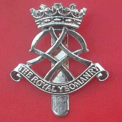 The Royal Yeomanry - New Improved Metal Other Ranks Cap Badge.