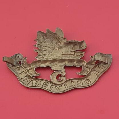 (Canada) The 5th Regiment Royal Scots Of Canada - Gilding Metal Glengarry Badge. - Image 2