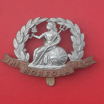 The Norfolk Regiment - Bi Metal Cap Badge.