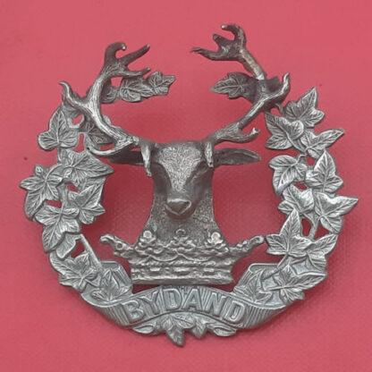 The Gordon Highlanders -   Silver? Staff Cap Badge.