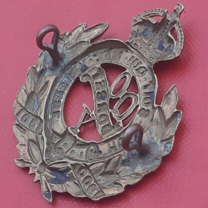 The Queen's Own Dorset Yeomanry - King's Crown Gilding Metal Cap Badge. - Image 2