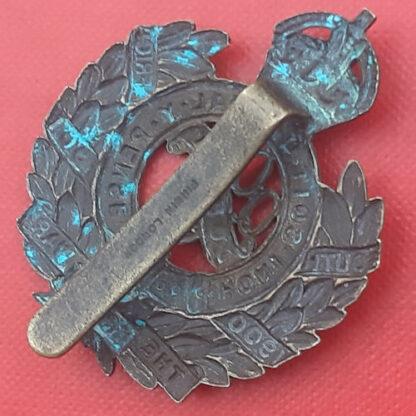 The Queen's Own Dorset Yeomanry - King's Crown Bronzed Metal Cap Badge. - Image 2