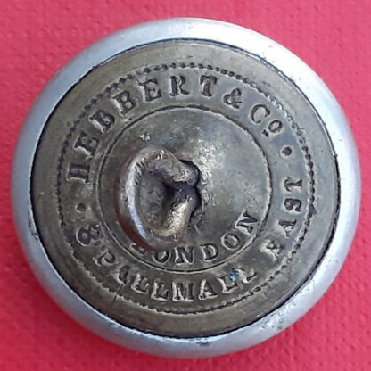 1st City Of London Engineers - Queen Victoria's Crown 25mm White Metal Button. - Image 2