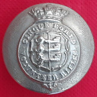 The Cinque Ports Volunteer Rifles - Queen Victoria's Crown 25mm White Metal Button.