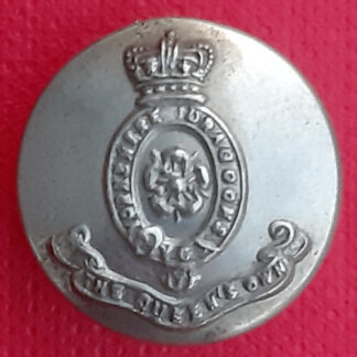 The Queen's Own Yorkshire Dragoons - Queen Victoria's Crown 17mm White Metal Button.