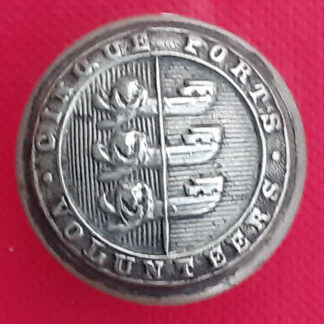 The Cinque Ports Volunteers - 24mm White Metal Button.