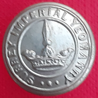 The Surrey Imperial Yeomanry - 17mm Boer War White Metal Button.