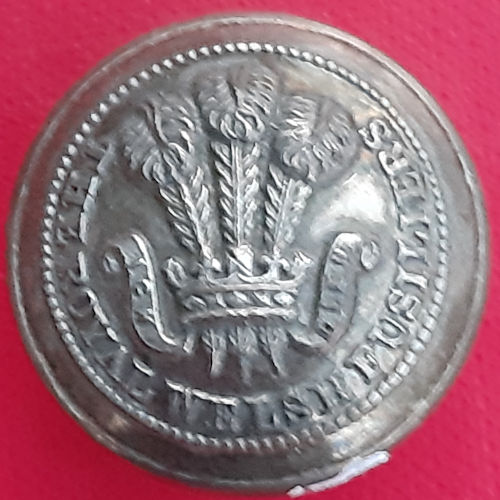 The Royal Welsh Fusiliers - 25mm White Metal Button.