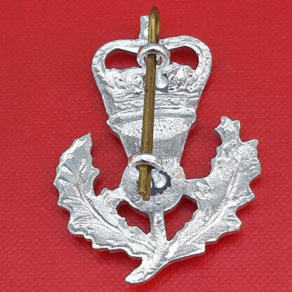 The Queen's Own Highlanders - Silver Anodised Sporran Badge. - Image 2