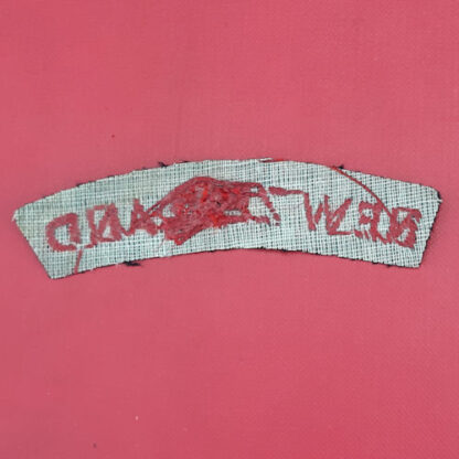(New Zealand) - Red On Black Cloth Nationality Badge. - Image 2