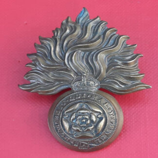 The Royal Fusiliers - King's Crown Gilding Metal Cap Badge.