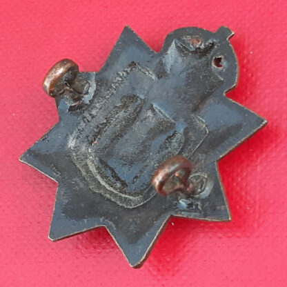 The East Surrey Regiment - King's Crown Officer's Service Dress Bronze Collar Badge. - Image 2