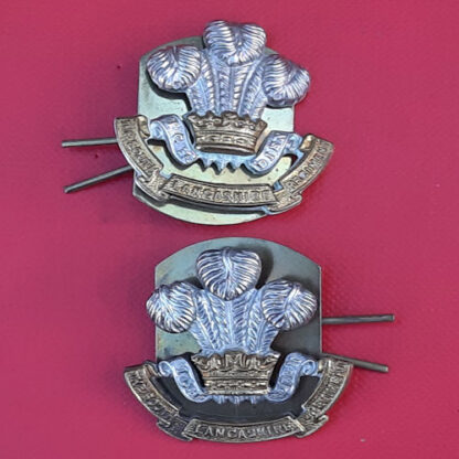 The South Lancashire Regiment - Bi Metal Collar Badges.