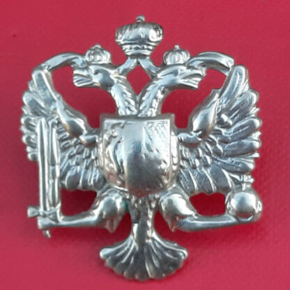 The King's Dragoon Guards - White Metal Cap Badge.
