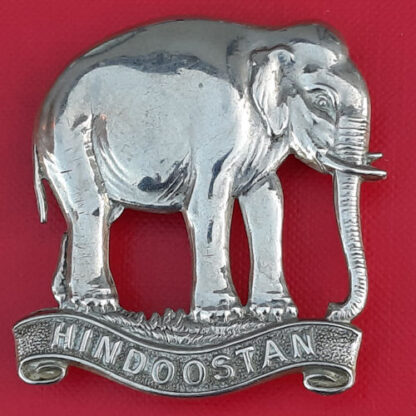 27th Lancers - N.C.O.'s White Metal Arm Badge.