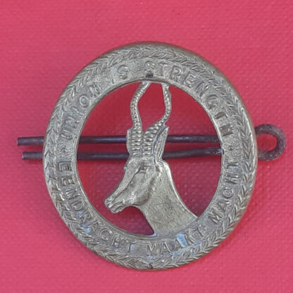 (South Africa) - The South African General Service King's Crown Gilding Metal Collar Badge.