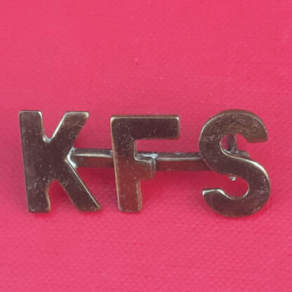 (South Africa) - Kitchener's Fighting Scouts - Brass Sheet Metal Shoulder Title.