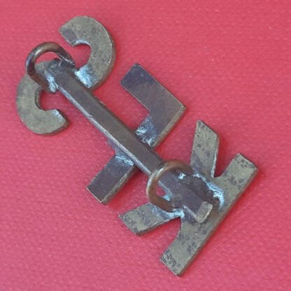 (South Africa) - Kitchener's Fighting Scouts - Brass Sheet Metal Shoulder Title. - Image 2