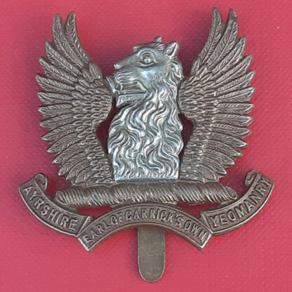 The Ayrshire Yeomanry ( Earl Of Carrick's Own) - S.N.C.O's Bi Metal Cap Badge.