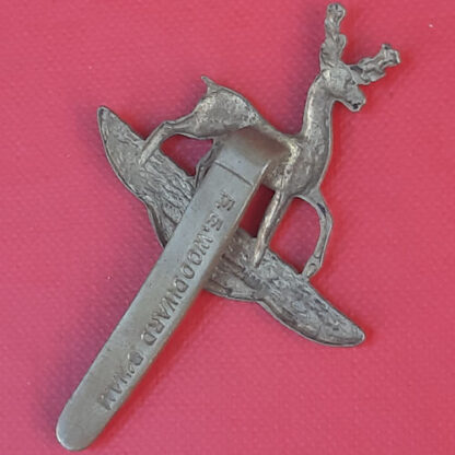 The Hertfordshire Yeomanry - Gilding Metal Cap Badge. - Image 2