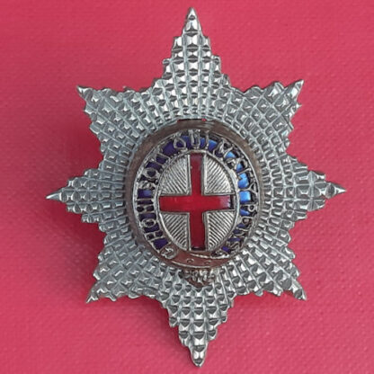 The Coldstream Guards - Officer's Silver & Enamelled Cap Star.