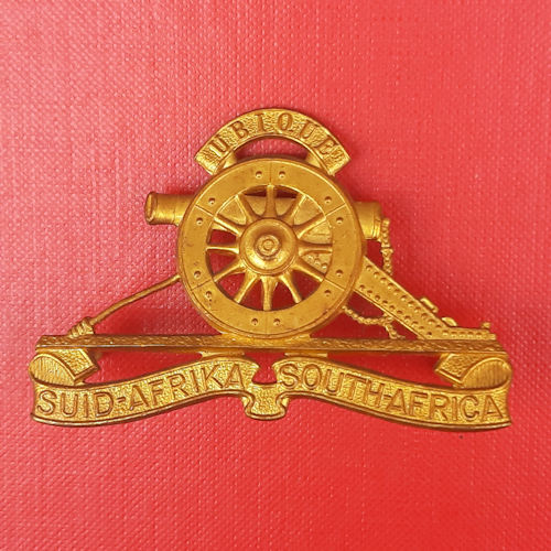 (South Africa) South African Artillery - Gilding Metal Cap Badge.