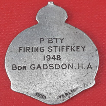 21st County Of London (First Surrey Rifles) - King's Crown Sterling Silver 1948 Stiffkey Shooting Medal. - Image 2