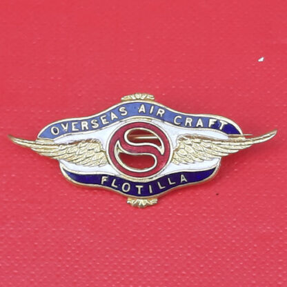 The Overseas Air Craft Flotilla - Enamelled Fund Raising Badge For The War Effort.